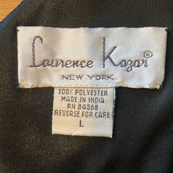 Laurence Kazar sequin halter gown Y2K size large black - Picture 6 of 9